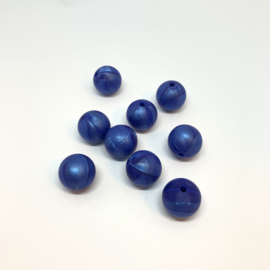 15mm - parelmoer donker blauw