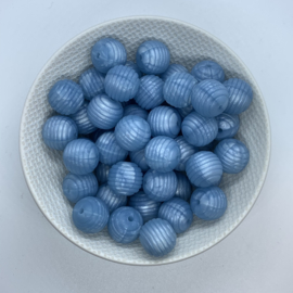 15mm striped - pearl blue