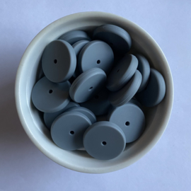 Coin bead 25mm - dark grey