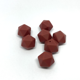 Icosahedron 17mm - marsala