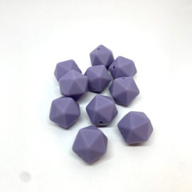 Icosahedron 17mm - dark lilac