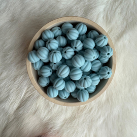 Lantern silicone bead - old blue