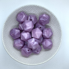 Icosahedron 17mm - pearl purple