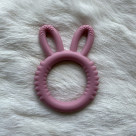 Rabbit teether silicone - lotus