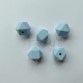 Small hexagon - soft blue