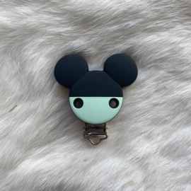 Speenclip siliconen mickey mouse - mint