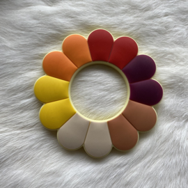 Flower power teether - autumn shades