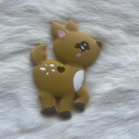 Deer teether - dark mustard