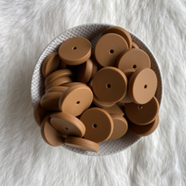 Coin bead 25mm - cookie