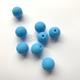 15mm geribbeld - hemels blauw