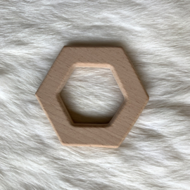 Houten bijtfiguur - hexagon