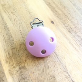 Pacifier clip silicone - lilac