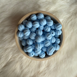 Lantern silicone bead - soft blue