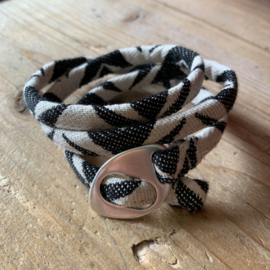 Schuifgesp armband - rosé goud