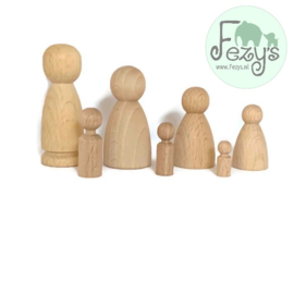 Pegdoll - rond met standaardje (73mm hoog)