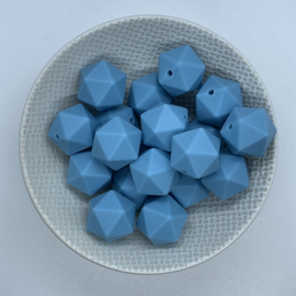 Icosahedron 17mm - ijsblauw