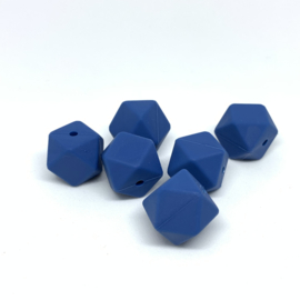 Hexagon - staal blauw