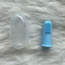 Vingertop tandenborstel - baby blauw