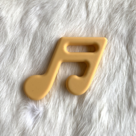 Muzieknoot - goud geel