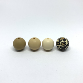 15 mm - luipaard print beige