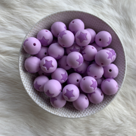 15mm - lavendel met paarse ster