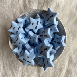 Sleeping star bead - soft blue