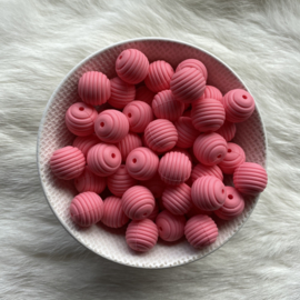 15mm striped - coral pink