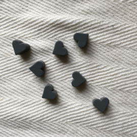 Small heart - darker grey