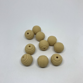 15mm geribbeld - oatmeal