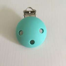 Pacifier clip silicone - turquoise