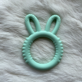 Rabbit teether silicone - mint