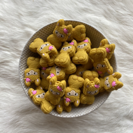 Happy llama bead - mustard
