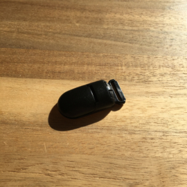 Speenclip kunststof 15mm - zwart