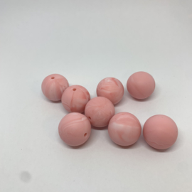19mm - marble coral pink
