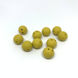 Safety bead 15mm - mustard yellow