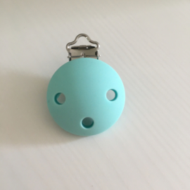 Pacifier clip silicone - light turquoise