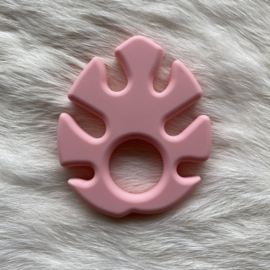 Monstera teether - light pink