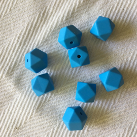 Kleine hexagon - blauw