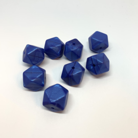 Hexagon - pearl dark blue
