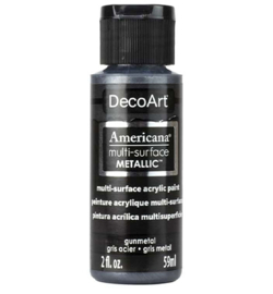 Deco Americana metallics - Gun metal