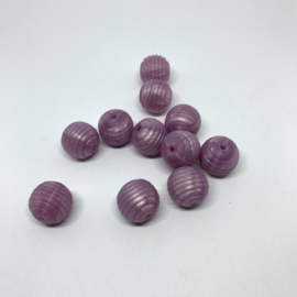 15mm striped - pearl purple