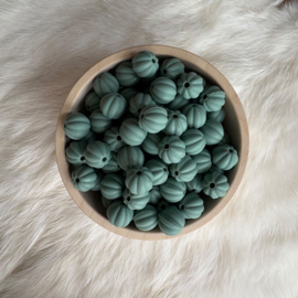 Lantern silicone bead - basil