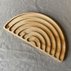 Houten regenboog traceerbord - sleuven