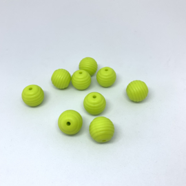 15mm striped - light green