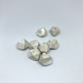 Small hexagon - warm marble