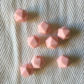 Small icosahedron - rosequartz
