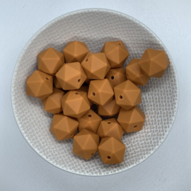 Small icosahedron - golden ochre