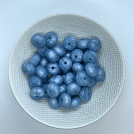Kleine abacus - parelmoer blauw