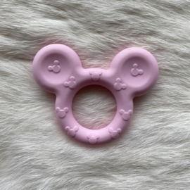 Mickey mouse teether - soft pink