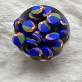 Beachball bead - retro shades
